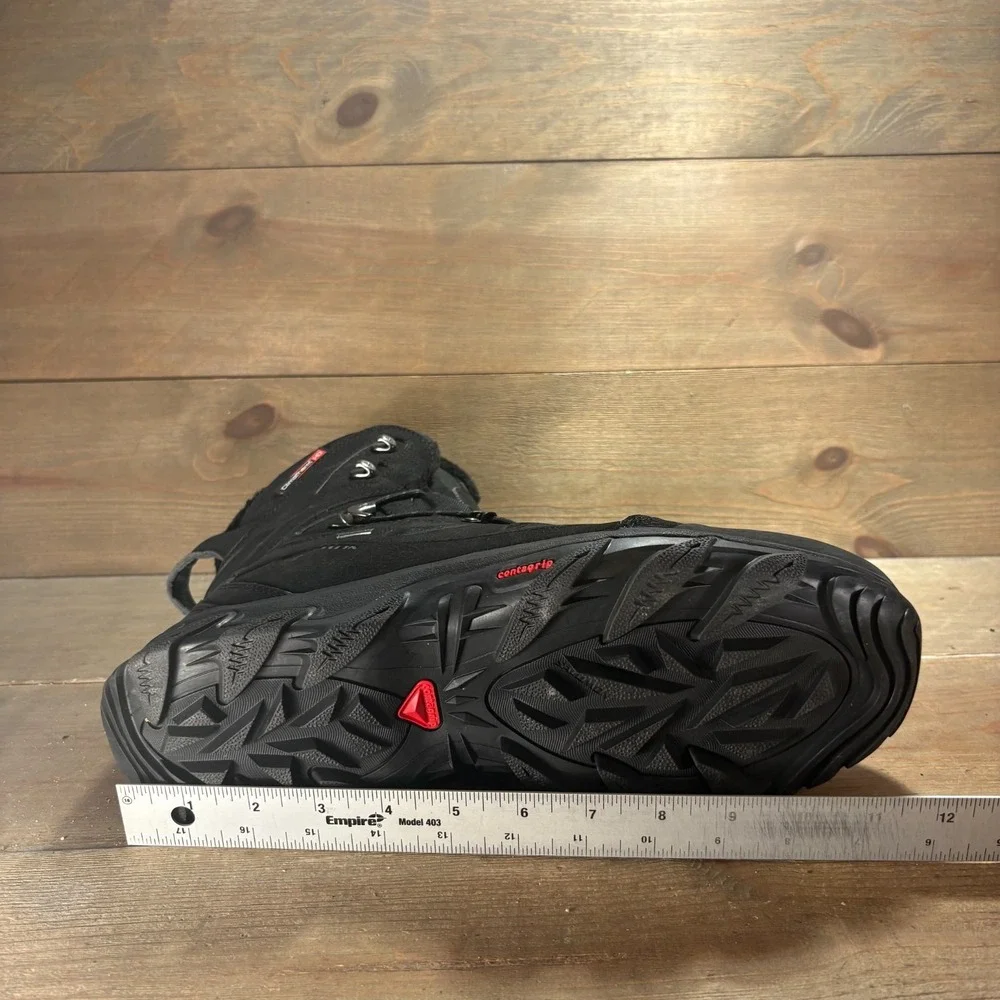 Salomon Nytro GTX Mens size 11.5 shoes Black Waterproof Insulated Winter boots